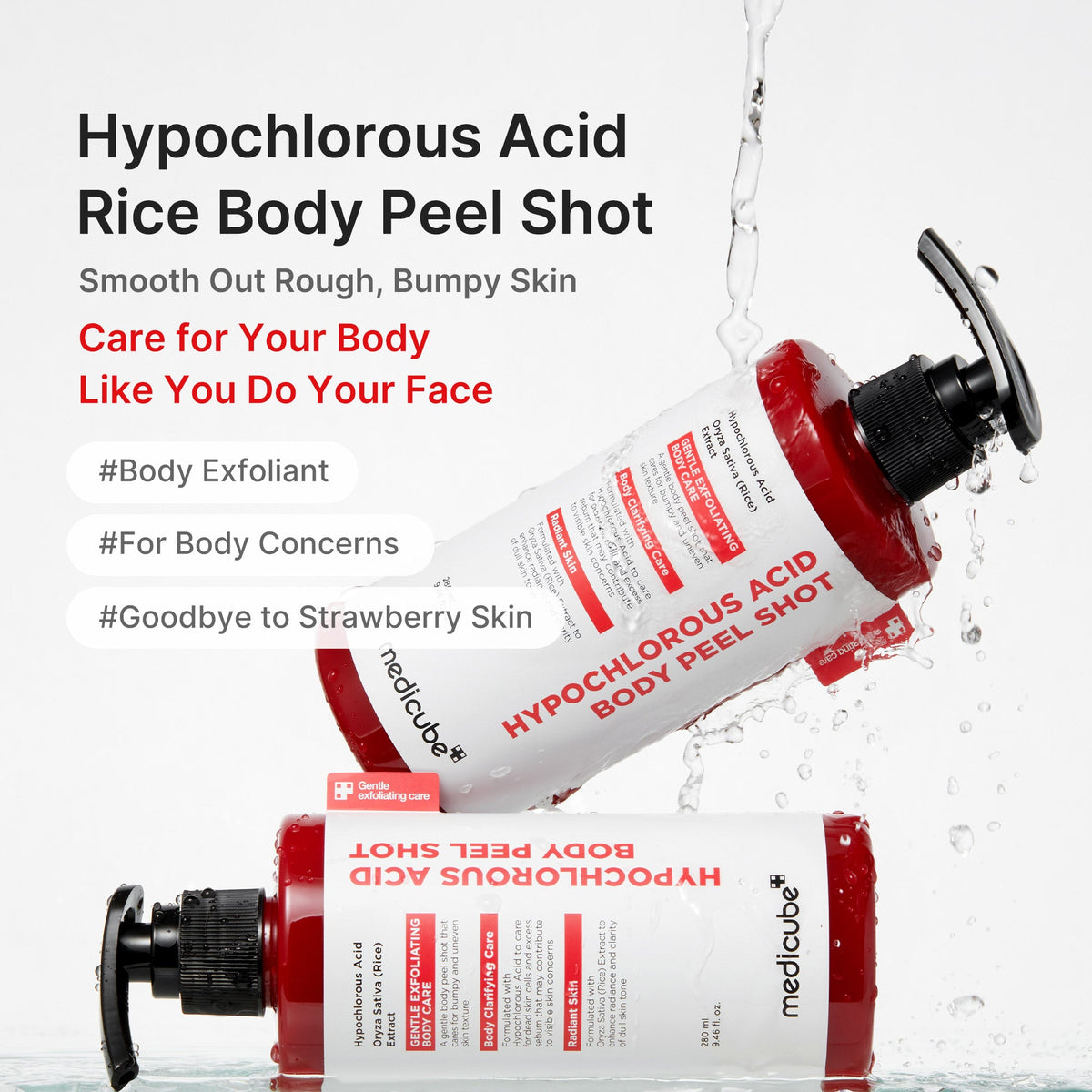 Body peel shot smooths rough skin