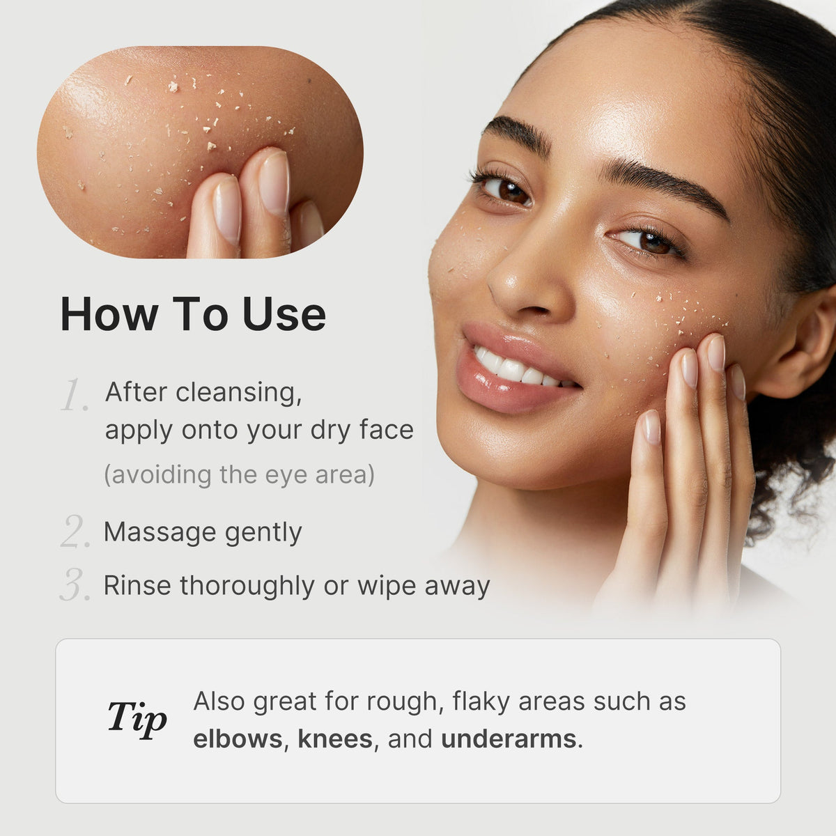 How to use the face peel shot