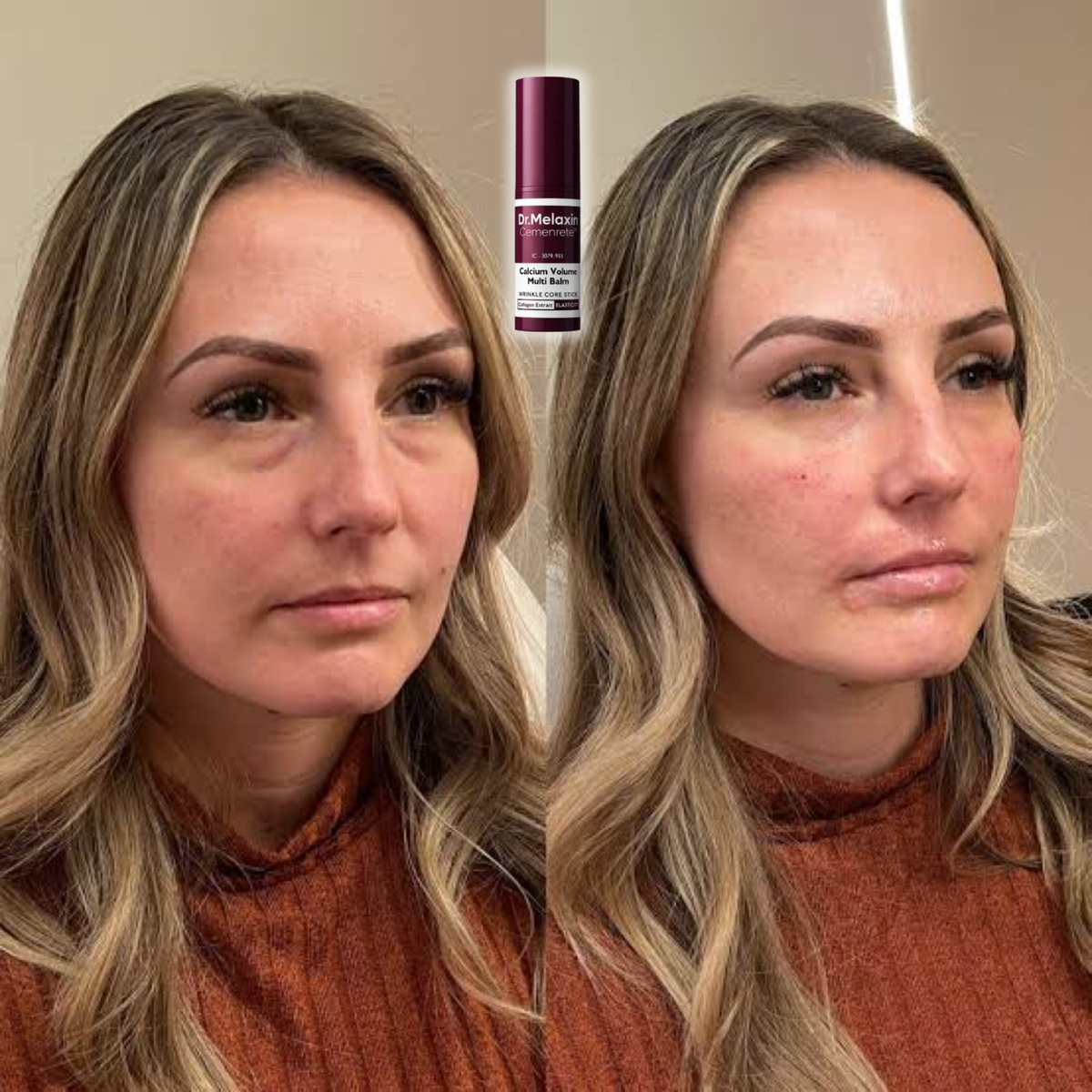Calcium Collagen Multi Balm – Firming Balm Stick for Fine Lines, Under-Eyes & Makeup Prep