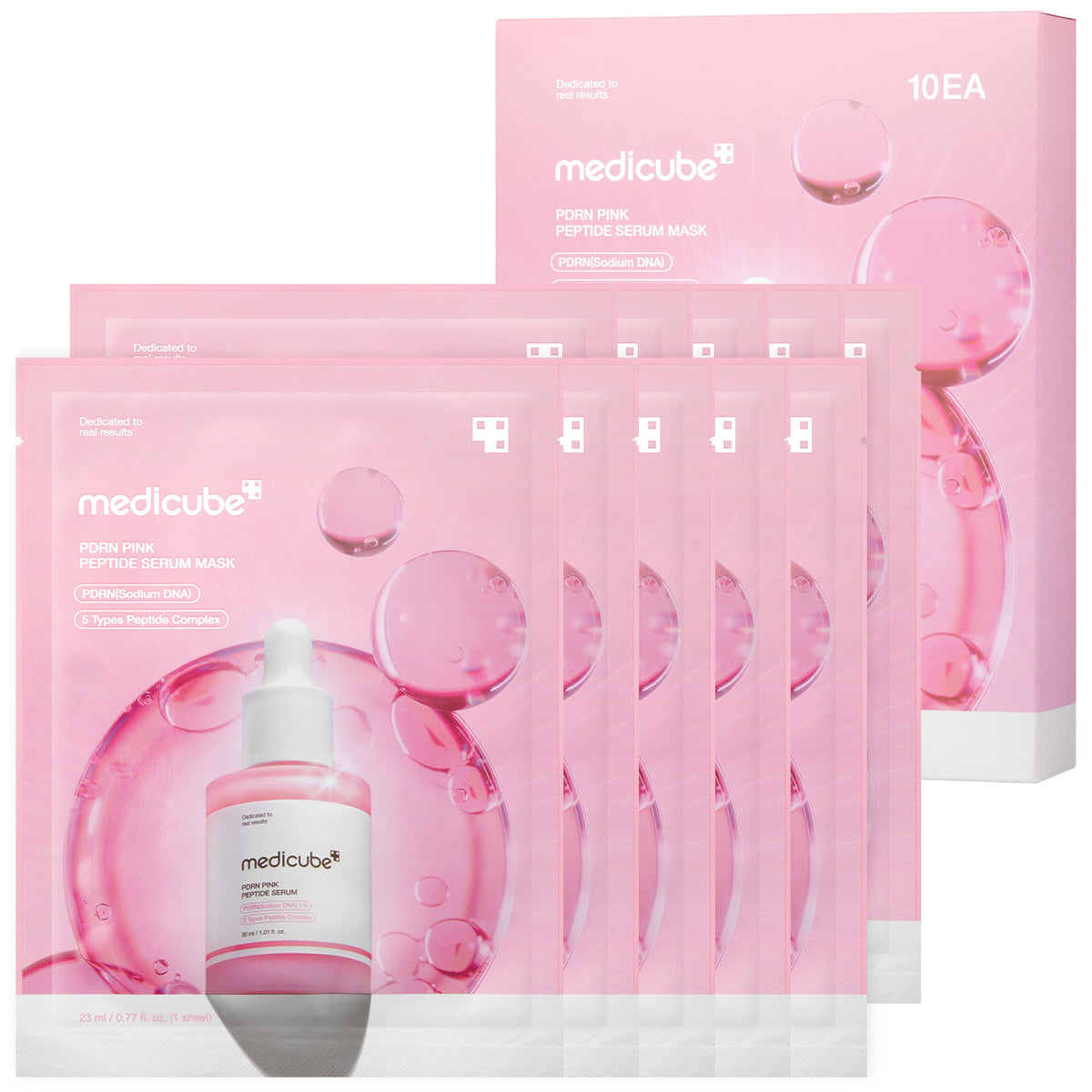 PDRN Pink Peptide Serum Mask, 10 sheets