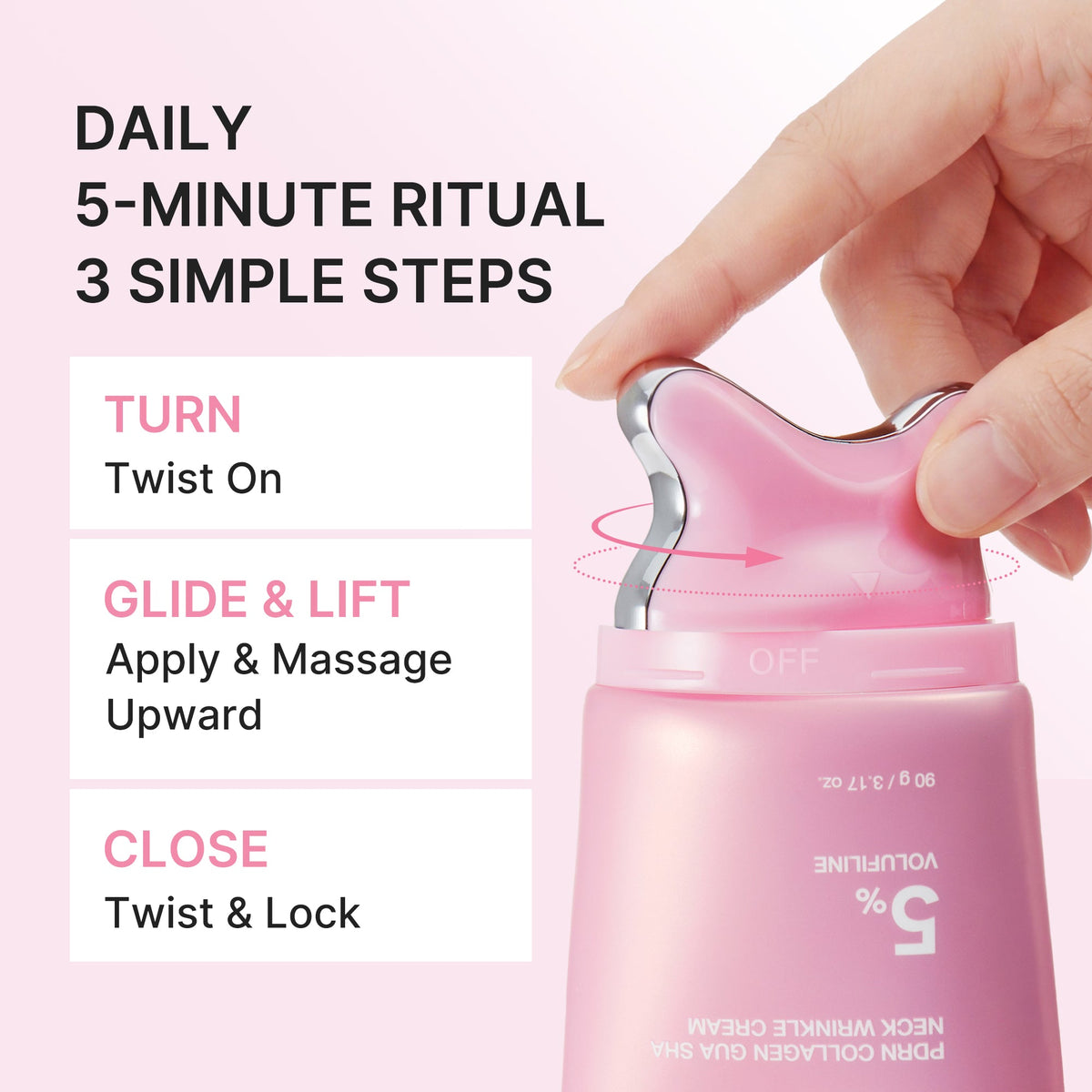 How to use the gua sha neck cream