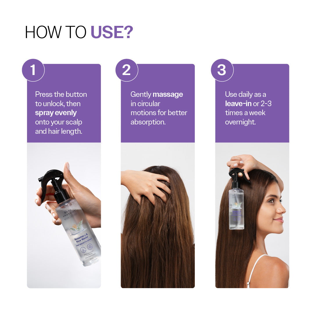 Rosemary hair spray texture