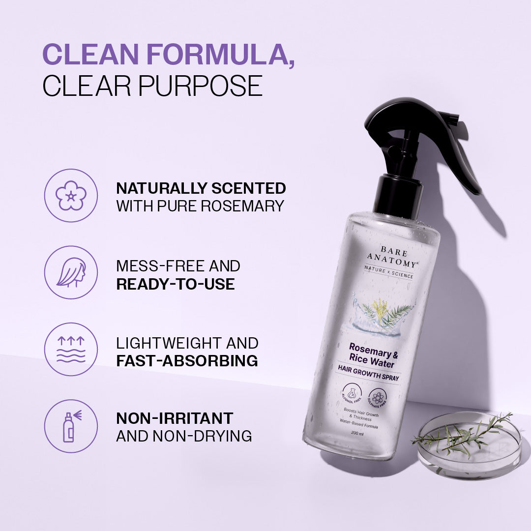 Rosemary hair spray for all hair types
